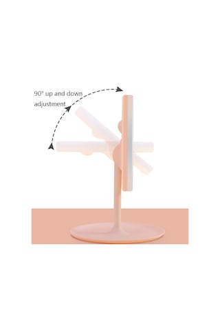 Ctbx Üç Renk Led Işıklı Makyaj Aynası Pembe