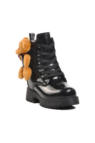 Siyah Poliüretan Kız Çocuk Bot Pegasi P Siyah