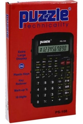 Puzzle PS-108 Fonksiyonlu Hesap Makinesi
