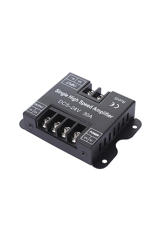 Youtek Dc 5-24v 30a Pwm Sinyal Güçlendirici, Tek Renk Led Bandı İçin Alüminyum Kasa, 720w Çıkış, Kolay Kurulum