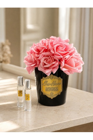 Rosemira On Güllü Parfümlü Dekoratif Çiçek - Pembe-7536 Gül - Meyve