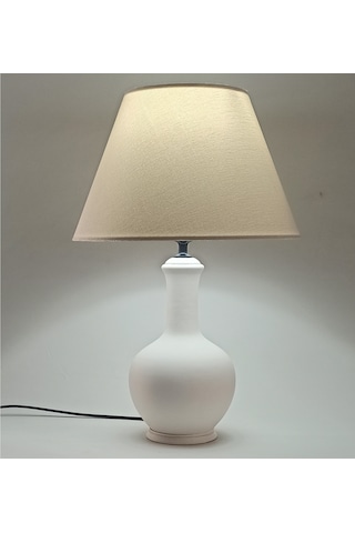 Milet Abajur, Yükseklik 45 Cm X Çap30 Beyaz