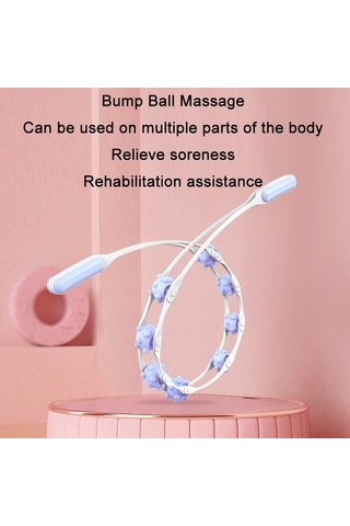 Omuz Boyun Ve Sırt Tarama Meridyeni Manuel Rulo Masajı Pembe Çok Renkli