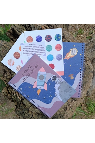 Çocuklar Için Namaz Yolculuğum Defteri Sticker Ve Dua Kartı Hed