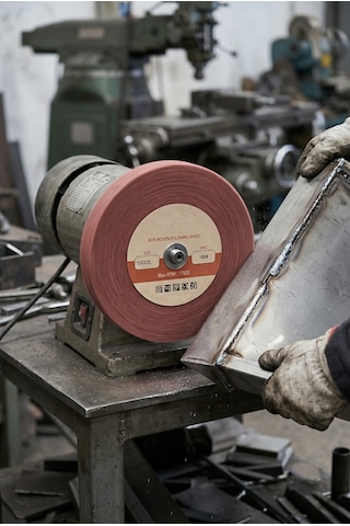 150x25 Mm P180 Polisaj Keçesi Çapak Alma Ve Metal Yüzey Parlatma Diski 1 Adet