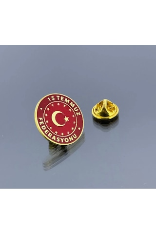 15 Temmuz Fedasyonu Rozet Kırmızı