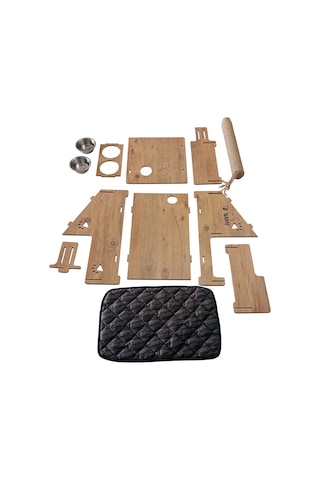 Realwood Dört Özellikli Ahşap Kedi Evi 60 x 55 CM