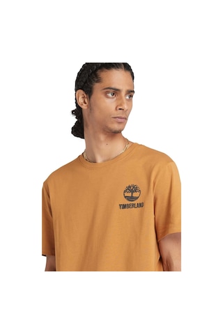 Timberland Short Sleeve Back Logo Gr Kahverengi Erkek Kısa Kol T-Shirt 000000000101988871