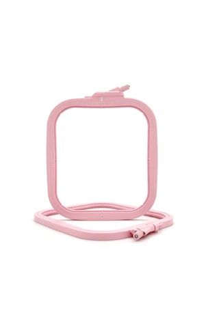 Pembe Küçük No:2 Plastik Kare Nakış Kasnağı, Çapraz Dikiş Çemberleri, Zımba İğne Halkası, Kendin Yap El
