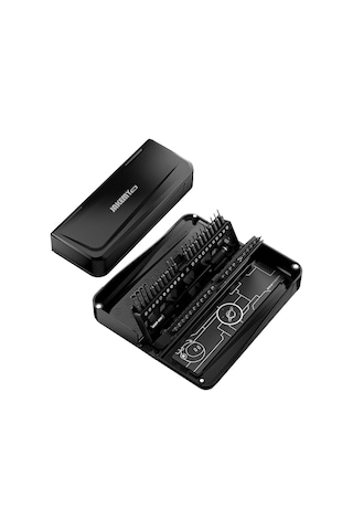 Wezone Jm-8180 47 Parça Cırcırlı Tornavida Seti - Telefon Tamiri Ve Parça Çıkartma Araçları, Krom Vanadyum Çelik, Plastik Kutulu Siyah