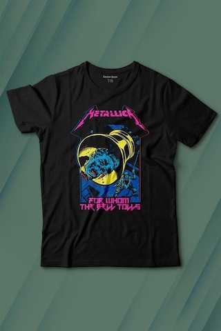 Kendim Seçtim Metallica For Whom The Bell Tolls New Yeni Rock Metal Müzik Baskılı Tişört Çocuk T-shirt 001