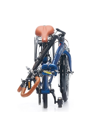 Carraro Flexi Comfort V Fren 8 Vites 20 Jant Katlanır Bisiklet Mat Navy Mavi Parlak Siyah 32 Kadro Çok Renkli