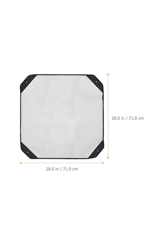 Gajeena Nylon Ağ Desenli Klima Koruması - Rüzgar Ve Toz Koruma, 4 Sabit Kanca İle Kolay Kurulum, Siyah, 71x71x1cm