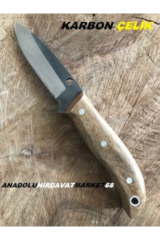 El Yapımı Bıçak Çakı Avcı Kampçı Bıçağı Karbon Çelik Bıçak Antrasit