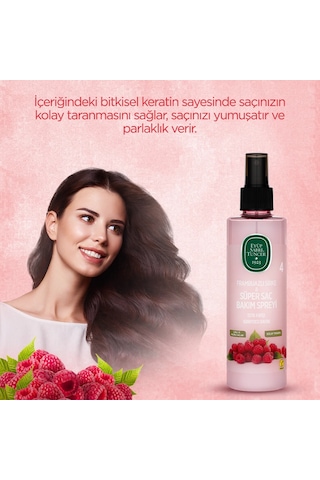 Eyüp Sabri Tuncer Frambuazlı Sirke Süper Saç Bakım Spreyi 210 Ml