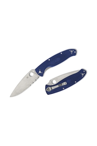Spyderco Resilience Blue Lightweight Cpm S35vn Combinationedge Kamp Çakı Mavi