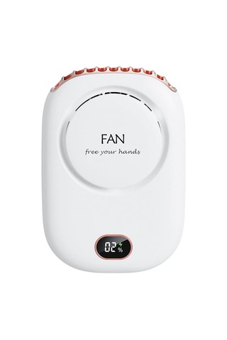 Boyun İçin Kişisel Fan Usb Mini Fan Landard 3 Hızlı Dijital Ekran Pil Partılı Deluxe Kolye Fan Fan Fan Fan Çalışıyor Çalışma İçin Pişirme