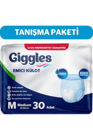 Giggles Emici Külot Yetişkin Hasta Bezi M 30’lu