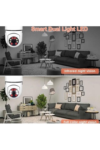 Maoyaya Ampul Kamera Harekete Duyarlı Gece Görüşlü Kablosuz Bebek İzleme Sistemi