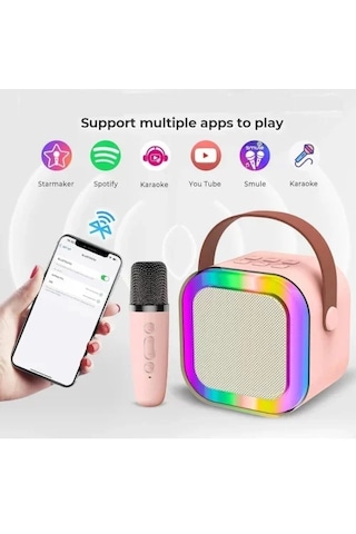 Karaoke Mikrofon Hoparlör Seti Mini 5365