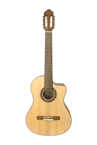 Valencia Vc304ce Elektro Klasik Gitar Cutaway Naturel Kesik K