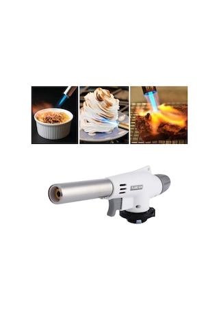 1300 C Çok Amaçlı Gaz Torch Çakmak - Mutfak, Mangal, Lehimleme Pürmüz Alev Tabancası 4741