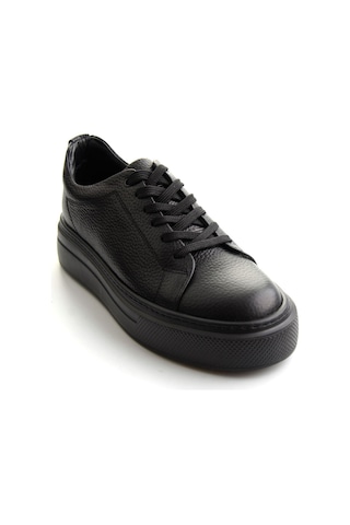 Bambi Siyah Floter Hakiki Deri Erkek Sneaker E01089009540