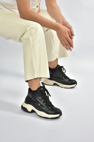 Fox Shoes V312415009 Siyah Bilekli Spor Ayakkabı Sneakers Siyah