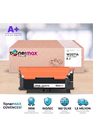 Hp 117a W2071a Mavi Uyumlu Toner A Plus / Color Laser 150a / 150nw / Mfp 178nw / Mfp 179fnw