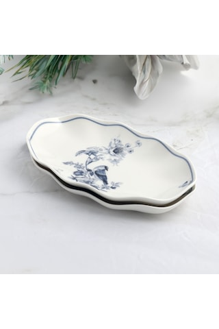 Güral Nesrin 2 Parça 25 Cm Bone Kayık Tabak - 1891