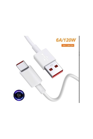 Turbo Hızlı Şarj Kablosu Type-c 6a Redmi Samsung Huawei Süper Fast Charging