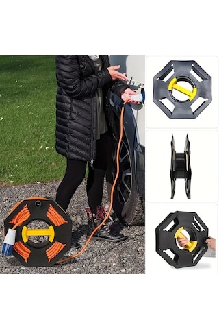 Willowhaven Siyah 1 Adet 984.25 İnç Depolama Makarası - Araç Ve Karavan Kabloları İçin Düzenleyici