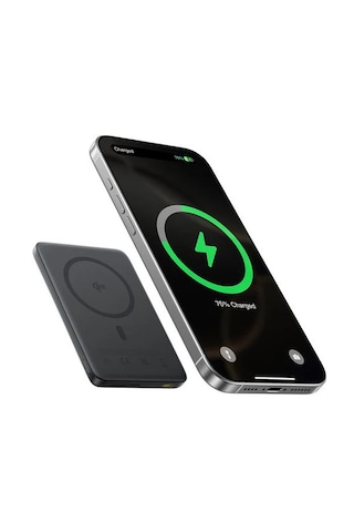 Baseus Picogo Ultra-slim Qi2 10000 Mah Hızlı Şarj Magsafe Powerbank Siyah