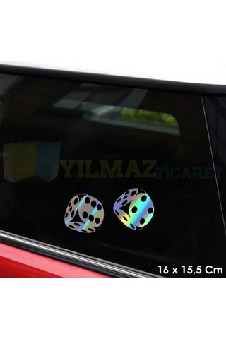 Zar Atma Araba Zar Hologram Oto Sticker Araba Etiket Çıkartma