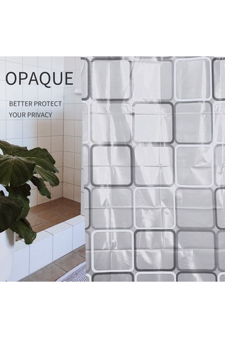 Ulzyvf Duş Perdesi Askısı - Banyo İçin Su Geçirmez 12 İnç Diğer