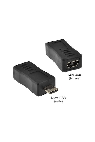 Mini 5 Pin Dişi Usb To Micro Usb Çevirici - Mini Usb To Micro Usb