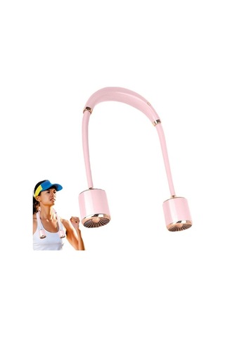 Yingfu Şarj Edilebilir Boyun Vantilatörü, Taşınabilir Hava Pembe Kişisel Vantilatör