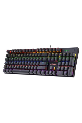 Rapidfire Red Switch Mekanik & Rainbow Rgb Aydınlatma 105 Tuşlu Mekanik Klavye - Siyah