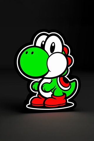 Yoshi Dekoratif Aydınlatma Led Gece Lambası Çok Renkli
