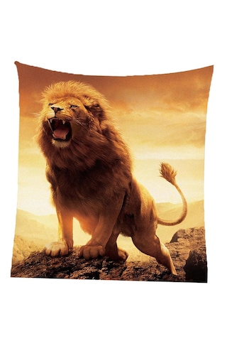 Homyl 3d Hayvan Duvar Dekor Goblen Yatak Odası Oturma Aslan-l