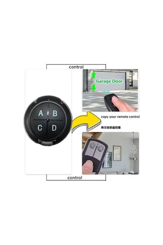 Akıllı Kopyalanabilir Araba Ve Garaj Kumandası 433mhz - Yuvarlak