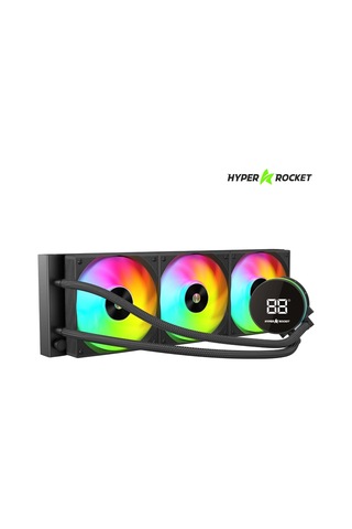 Hyper Rocket 360mm Argb Wl360yn Siyah Sıcaklık Göstergeli I Şlemci Sıvı Soğutucu Hyper Rocket 360mm Argb Wl360yn Siyah Sıcaklık Göstergeli I Şlemci Sıvı Soğutucu