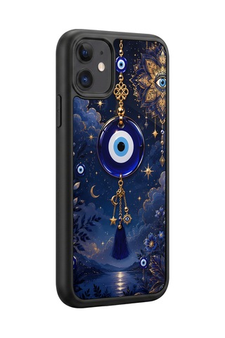 İphone 11 Uyumlu Nazarboncuğu Desenli Kamera Korumalı Darbelere Dayanıklı Kılıf 1243-nazarboncuğu-iphone11