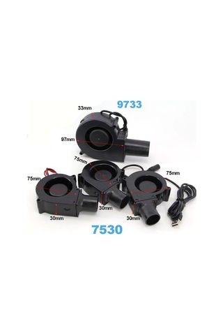 7530 9733 5v Veya 12v Dc Usb Xh2.54 Üfleyici Fan Güç Ayarlı Barbekü Pişirme Fanı Turbo Hava Üfleyici Piknik Izgarası Odun Sobası No.4 12v Dc