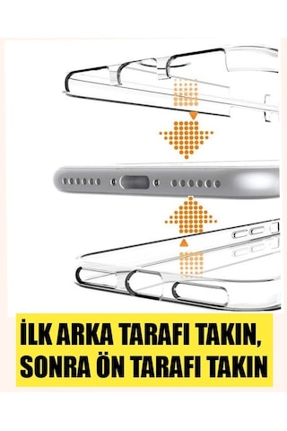 Prolysus Samsung Galaxy Uyumlu A53 Uyumlu 360 Derece Kılıf Full Tam Koruma Ön Arka Şeffaf Kılıf