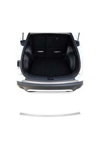 Toyota Corolla Cross Suv 2021-2027 Uyumlu Krom Arka Tampon Eşiği Paslanmaz Çelik Taşlı Mat Toyota Corolla Cross Suv 2021-2027 Uyumlu Krom Arka Tampon Eşiği Paslanmaz Çelik Taşlı Mat