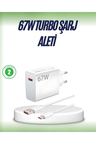 Mey İthalat 67 Watt Çift Turbo Şarj Adaptörü Reno 4 5 6 Uyumlu