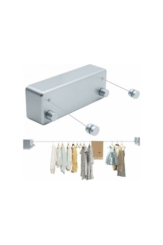 İç Ve Dış Mekan Kullanımı İçin 4,2 M Geri Çekilebilir Çamaşır İpi, Banyo İçin Taşınabilir Duvara Monte Edilebilir Diğer