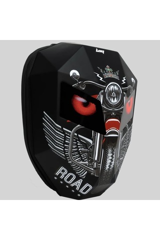 Missidea Road King Led Işıklı Sırt Çantası Motorcu Çantası Büyük Boy Siyah