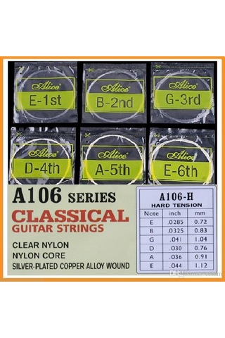 4 Paket Birden Alice A-106 Model Klasik Gitar Tel Seti-4 Set